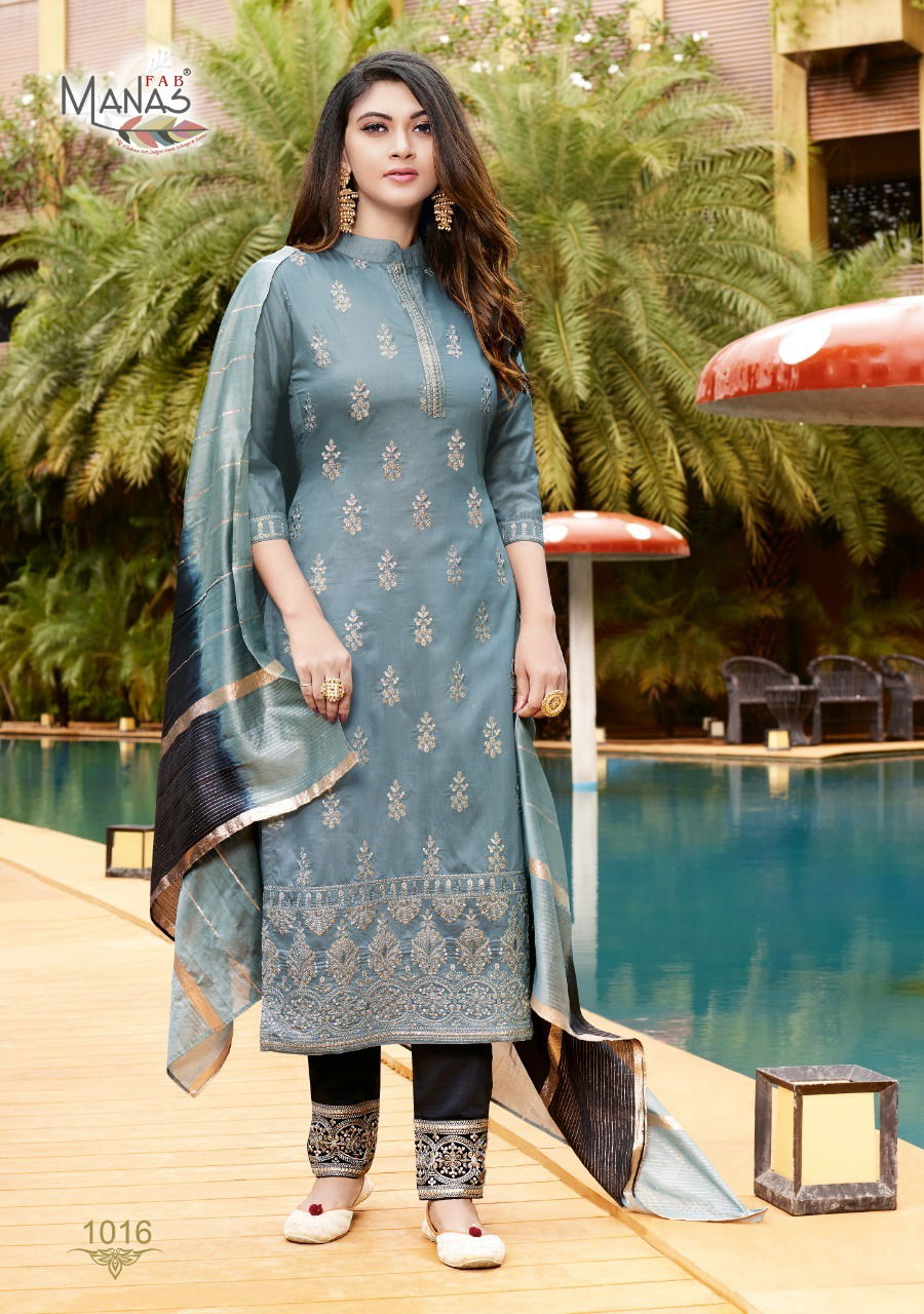 Manas Lucknowi 3 Fancy Festive Wear Designer Ready Made Collection